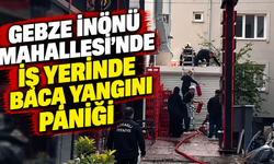 Gebze İnönü Mahallesi’nde iş yerinde baca yangını paniği