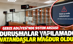 Gebze Adliyesi'nde sistem arızası! Duruşmalar yapılamadı, vatandaşlar mağdur oldu