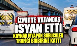 İzmit'te vatandaş isyan etti : Kaynak yapan sürücüler trafiği birbirine kattı