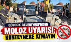 Gölcük Belediyesi'nden Moloz Uyarısı: Konteynere Atmayın