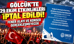 Gölcük'te 29 Ekim Fener Alayı ve konser iptal edildi!
