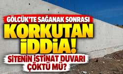 Gölcük'te sağanak sonrası korkutan iddia! Sitenin istinat duvarı çöktü mü?