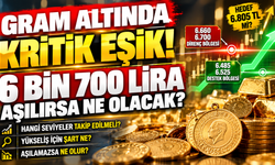 Gram altında kritik eşik! 6 bin 700 lira aşılırsa ne olacak?