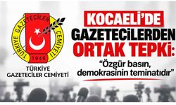 Kocaeli'de Gazetecilerden Ortak Tepki: "Özgür basın, demokrasinin teminatıdır”