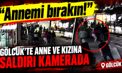 “Annemi bırakın!” Gölcük’te anne ve kızına saldırı kamerada