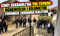 İzmit Sekbanlı’da yol tepkisi: Öğrenciler 1 kilometre yürümek zorunda kalıyor