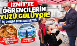 İzmit'te öğrencilerin yüzü gülüyor! Üç okulda beslenme desteği