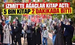 İzmit’te Ağaçlar Kitap Açtı 5 Bin Kitap 2 Dakikada Bitti