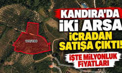 Kandıra'da iki arsa icradan satışa çıktı! İşte milyonluk fiyatları