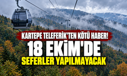 Kartepe Teleferik'ten kötü haber! 18 Ekim'de seferler yapılmayacak