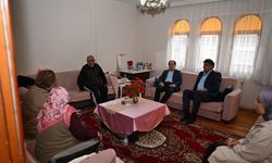 Kartepe’de Kocaman ve Öztürk’ten Servet ve Azize Kanma çiftine ziyaret