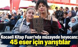 Kocaeli Kitap Fuarı’nda müzayede heyecanı: 45 eser için yarıştılar