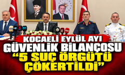 Kocaeli eylül ayı güvenlik bilançosu: 5 suç örgütü çökertildi