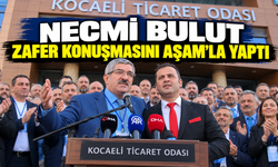 NECMİ BULUT ZAFER KONUŞMASINI AŞAM'LA YAPTI
