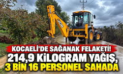 Kocaeli'de sağanak felaketi! 214,9 kilogram yağış, 3 bin 16 personel sahada