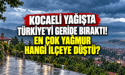 Kocaeli yağışta Türkiye'yi geride bıraktı! En çok yağmur hangi ilçeye düştü?