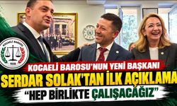Kocaeli Barosu’nun Yeni Başkanı Serdar Solak’tan İlk Açıklama: “Hep Birlikte Çalışacağız”