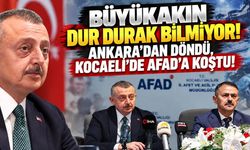 Büyükakın Dur Durak Bilmiyor! Ankara’dan Döndü, Kocaeli'de AFAD’a Koştu