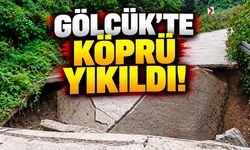 Gölcük’te Köprü Yıkıldı