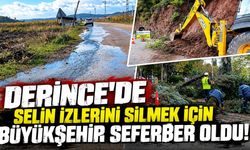 Derince’de Selin İzlerini Silmek İçin Büyükşehir Seferber Oldu