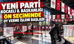 YENİ Parti Kocaeli İl Başkanlığı Ön Seçiminde Oy Verme İşlemi Başladı