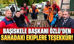 Başiskele Başkanı Özlü’den Sahadaki Ekiplere Teşekkür