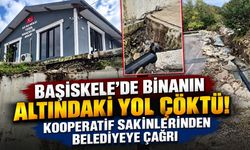 Başiskele’de Binanın Altındaki Yol Çöktü! Kooperatif Sakinlerinden Belediyeye Çağrı