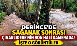 Derince’de Sağanak Sonrası Çınarlıdere’nin Son Hali Kamerada! İşte O Görüntüler