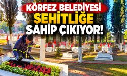Körfez Belediyesi Şehitliğe Sahip Çıkıyor