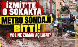 İzmit Hayri Hoca Sokak'ta Metro Sondajı Bitti! Yol Ne Zaman Açılacak?