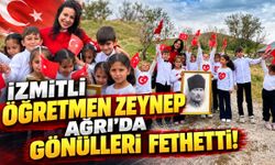 İzmitli Öğretmen Zeynep, Ağrı'da Gönülleri Fethetti! Cumhuriyet Bayramı Kutlamaları Göz Doldurdu