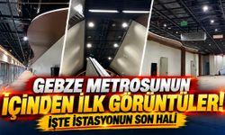 Gebze metrosunun içinden ilk görüntüler! İşte istasyonun son hali