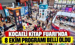 Kocaeli Kitap Fuarı’nda 8 Ekim programı belli oldu