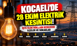 Kocaeli'de 28 Ekim elektrik kesintisi! İşte elektriklerin kesileceği ilçeler ve sokaklar