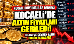 Kocaeli'de altın fiyatları geriledi! Gram ve çeyrek altın bugün ne kadar?