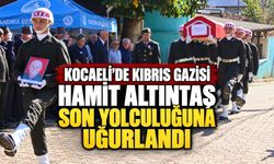 Kocaeli'de Kıbrıs gazisi Hamit Altıntaş son yolculuğuna uğurlandı