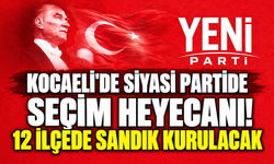 Kocaeli'de siyasi partide seçim heyecanı! 12 ilçede sandık kurulacak