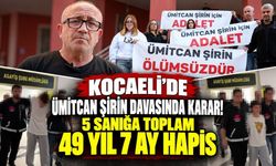 Kocaeli'de Ümitcan Şirin davasında karar! 5 sanığa toplam 49 yıl 7 ay hapis