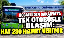 Kocaeli’den Sakarya’ya tek otobüsle ulaşım: Hat 280 hizmet veriyor