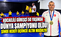 Kocaelili güreşçi 50 yaşında dünya şampiyonu oldu! Şimdi hedefi üçüncü altın madalya