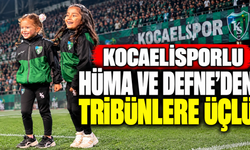 Kocaelisporlu Hüma ve Defne’den tribünlere üçlü