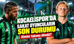 Kocaelispor’da sakat oyuncuların son durumu: Kimler takıma döndü?