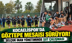 Kocaelispor'da Göztepe mesaisi sürüyor! Selçuk İnan yönetiminde şut çalışması