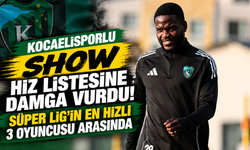 Kocaelisporlu Show hız listesine damga vurdu! Süper Lig'in en hızlı 3 oyuncusu arasında