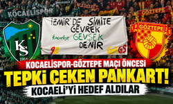 Kocaelispor-Göztepe maçı öncesi tepki çeken pankart! Kocaeli'yi hedef aldılar