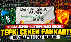 Kocaelispor-Göztepe maçı öncesi tepki çeken pankart! Kocaeli'yi hedef aldılar