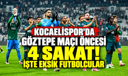 Kocaelispor'da Göztepe maçı öncesi 4 sakat! İşte eksik futbolcular
