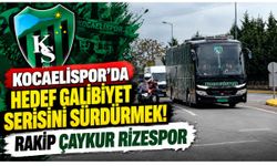 Kocaelispor'da hedef galibiyet serisini sürdürmek! Rakip Çaykur Rizespor