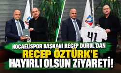 Kocaelispor Başkanı Recep Durul'dan Recep Öztürk'e hayırlı olsun ziyareti!