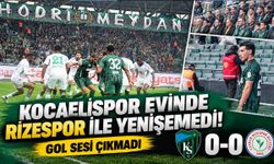 Kocaelispor evinde Rizespor ile yenişemedi! Gol sesi çıkmadı: 0-0
